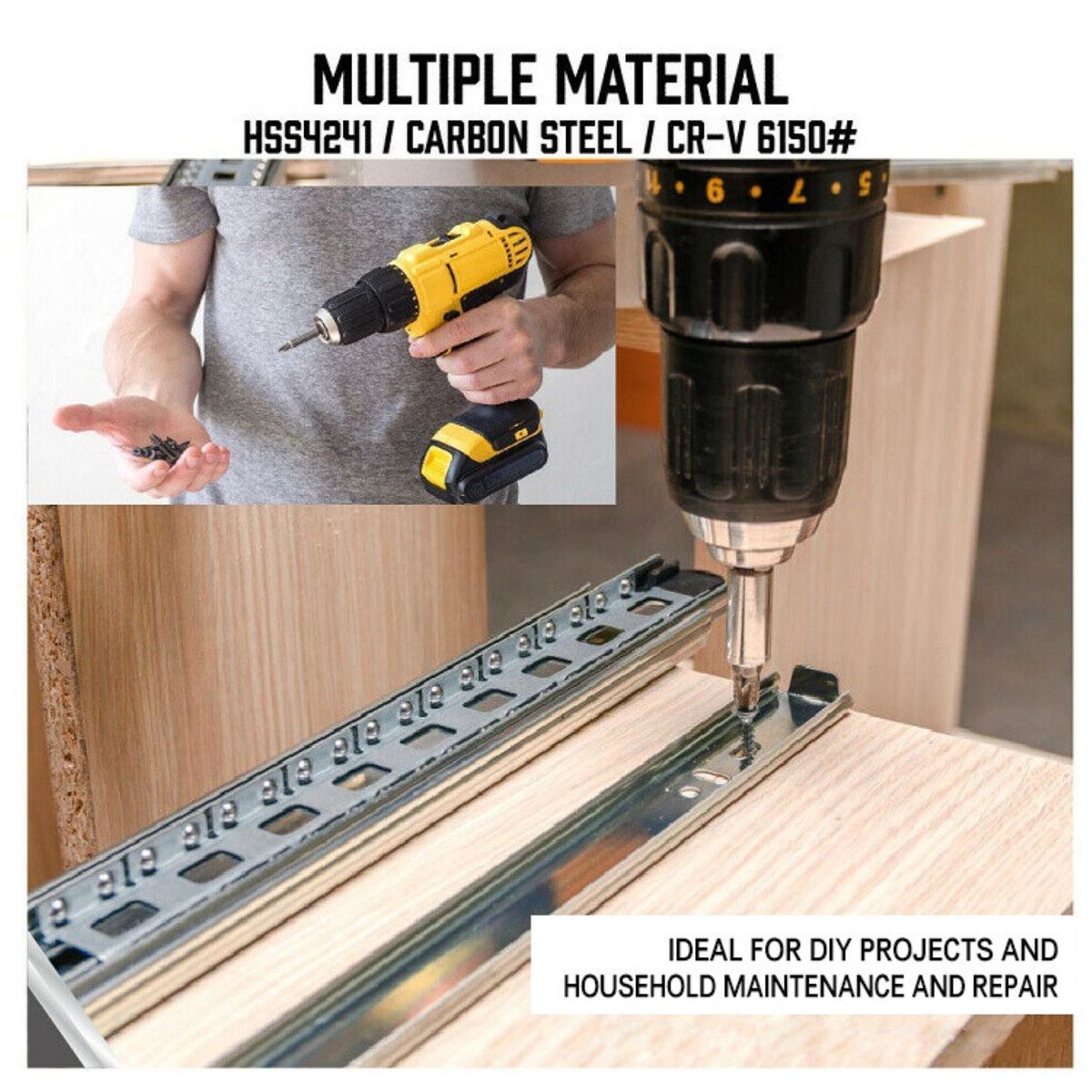 246-Piece Drill Bit & Screwdriver Bit Set with Case