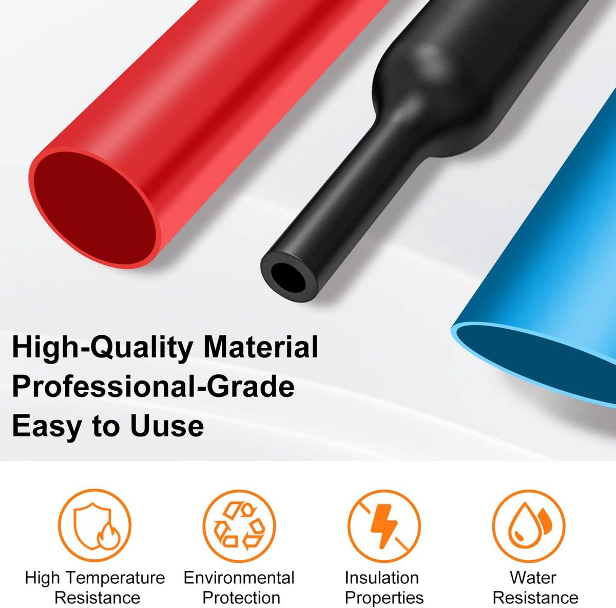 560 Pieces 12 Sizes Heat Shrink Tubing Kit For DIY Electrical Insulation