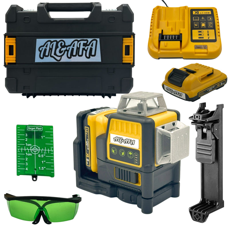 12-line laser level, with case