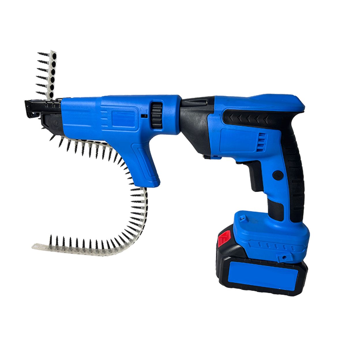 Al&Afa 21V Auto Feed Drywall Screw Gun With 2 Batteries & Screw Strap