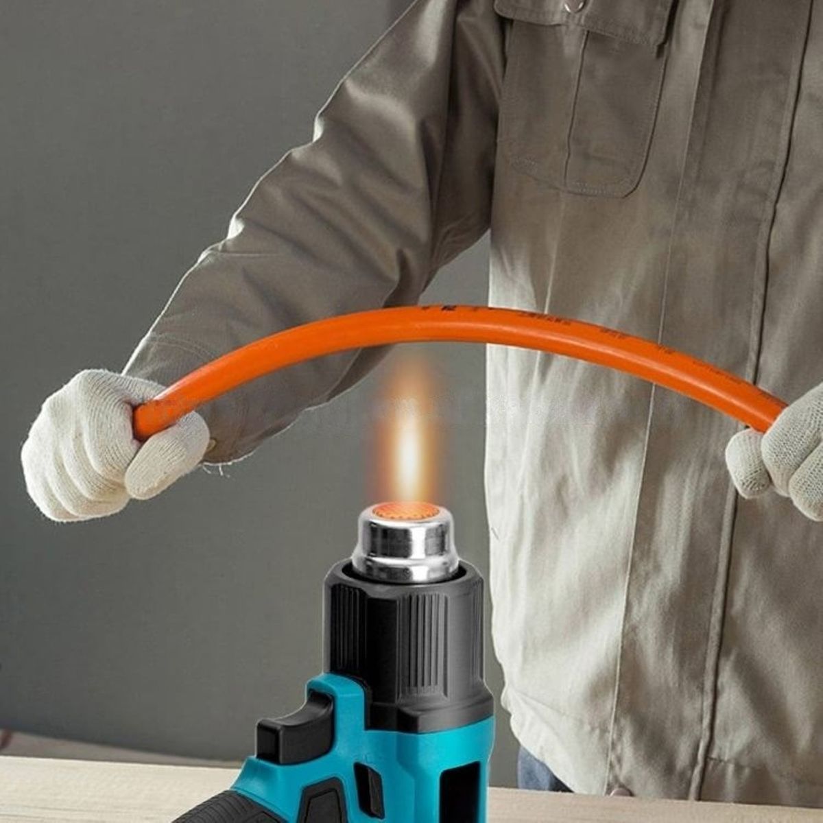 Al&Afa Cordless Heat Gun 21V Kit with 2 Batteries, Nozzles & Case