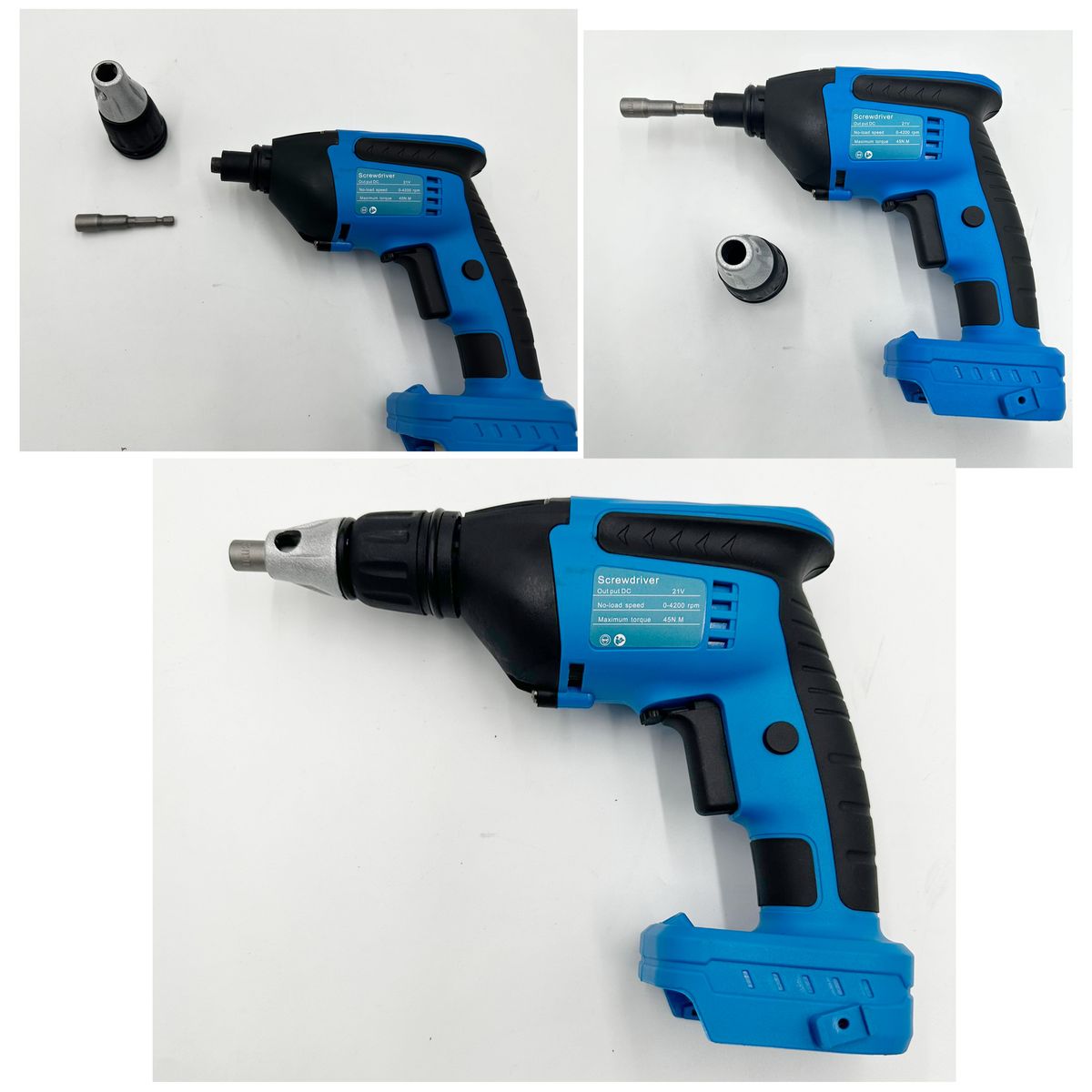 Al&Afa 21V Auto Feed Drywall Screw Gun With 2 Batteries & Screw Strap
