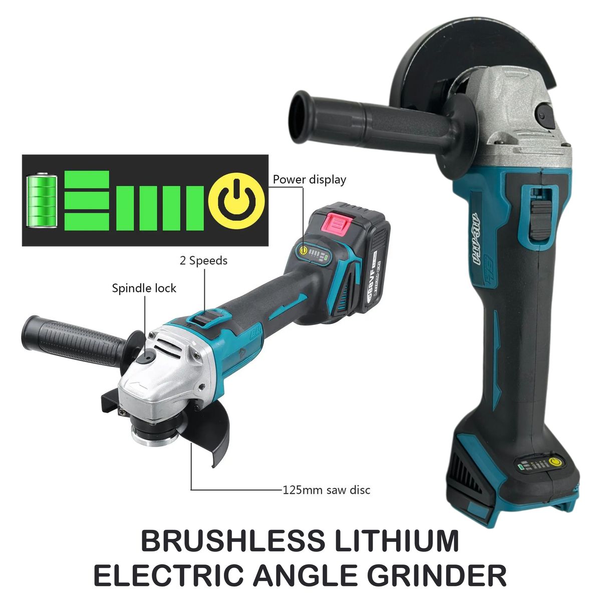 Al&Afa Wireless 4 Piece Brushless Power Tool Set With Batteries & Case