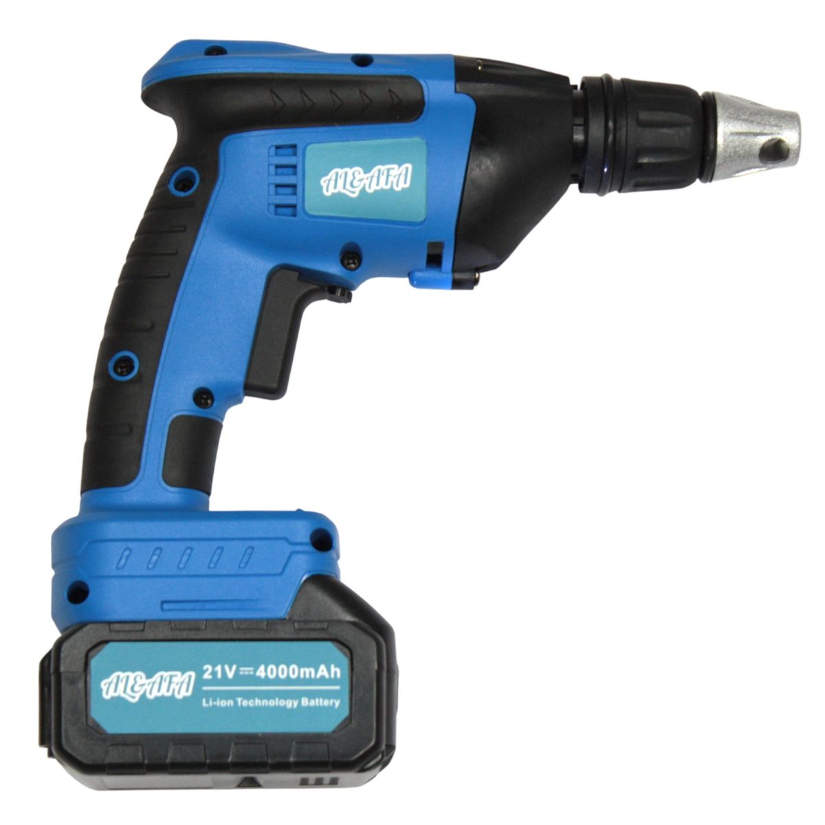 Al&Afa 21V Auto Feed Drywall Screw Gun With 2 Batteries & Screw Strap