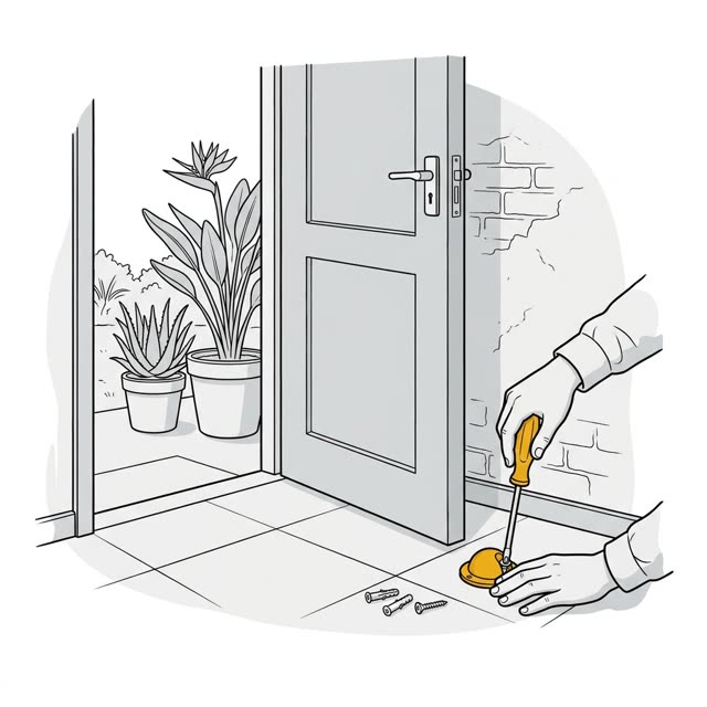 Door stops that save your walls, finished
